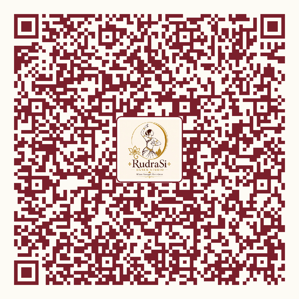 QR code to save RudraSi Dance Studio contact details
